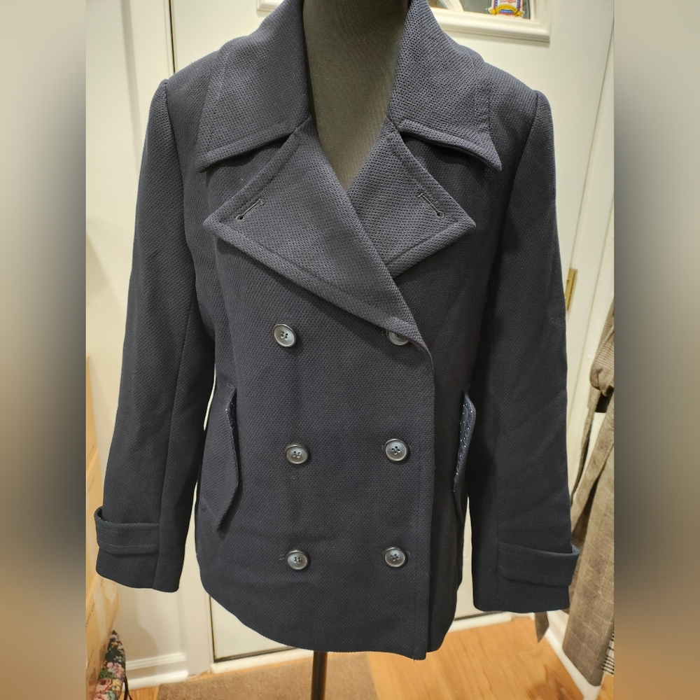 1901 Women's Dark Blue Pea Coat